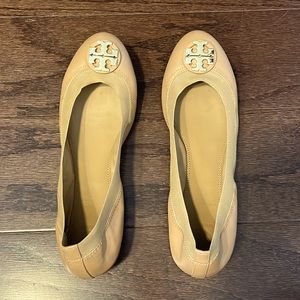 Tory Burch Nude Ballet Flats - size 8